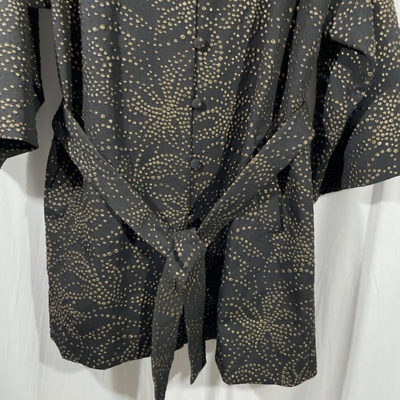 NEW $388 Tadashi Shoji [ XL ] Pollux‎ Droplet Oversized Jacquard Coat - Picture 13 of 16